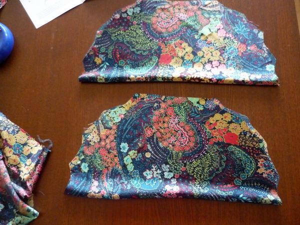 fold both sleeve pieces along the fold line