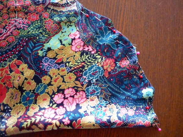 pin in seam allowances