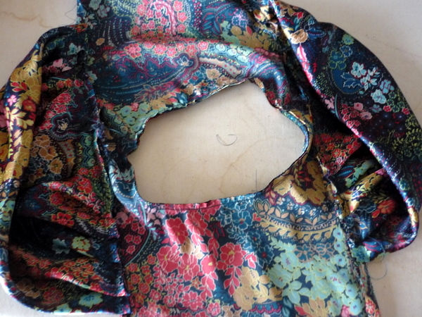 lie piece flat on ironing board, wrong side up