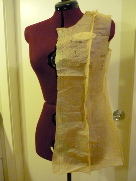 try the tissue on yourself or a dress form