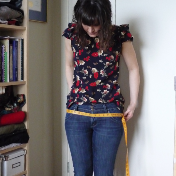 measuring your hips - widest part