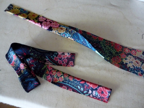 fold armhole binding in half and press