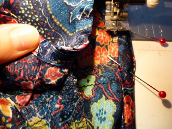 stitch close to fold of binding