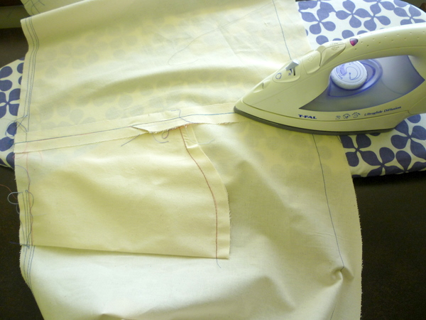 press sideseams open