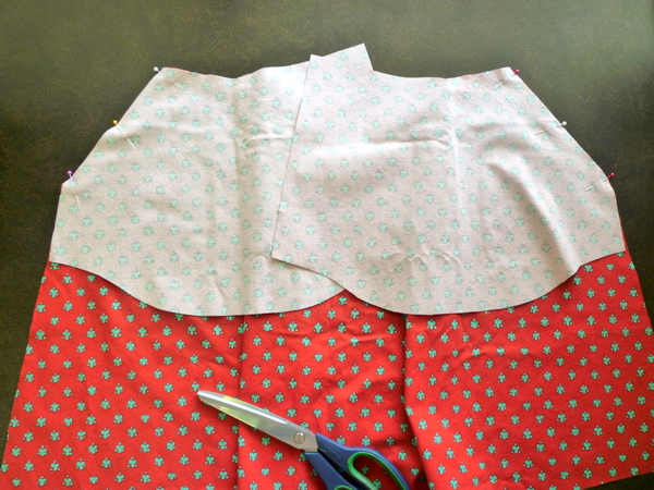 repeat with the other side of the skirt