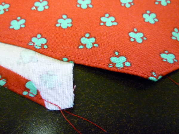 turn and stitch edge finish