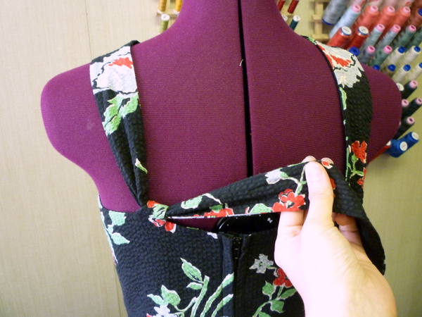 pull strap through tightly to fit