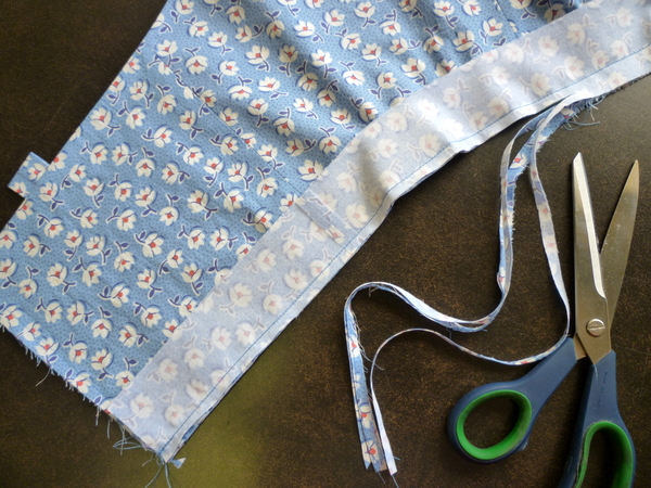 trim seam allowances