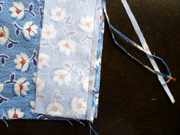 trim seam allowances