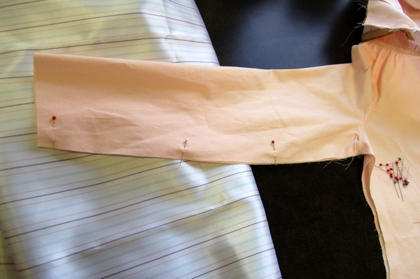 pin underarm and sideseam