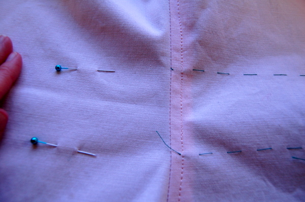 topstitched sideseam