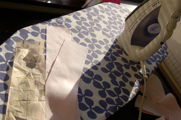 fuse interfacing to front bands