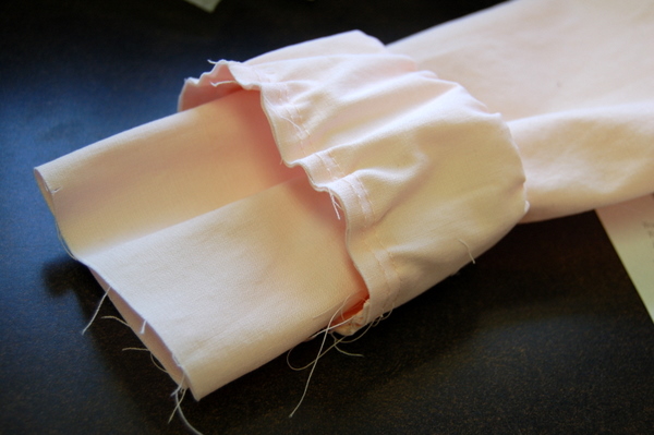 poke sleeve through cuff