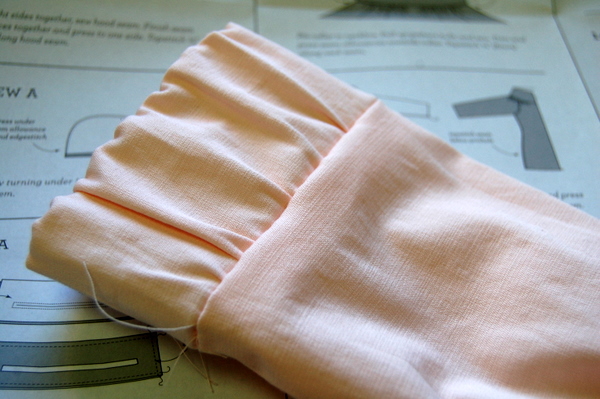 sewn cuff - doesn't it look nice!