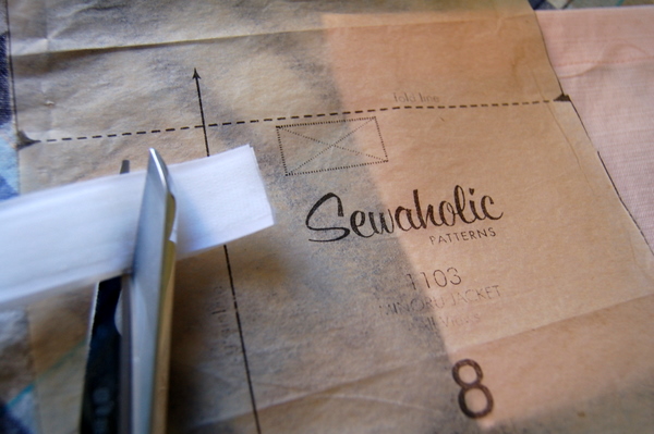 cut a piece of velcro the desired length