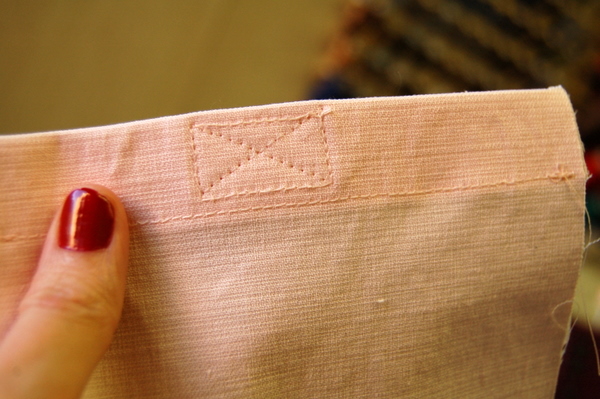 sew velcro to pocket edge