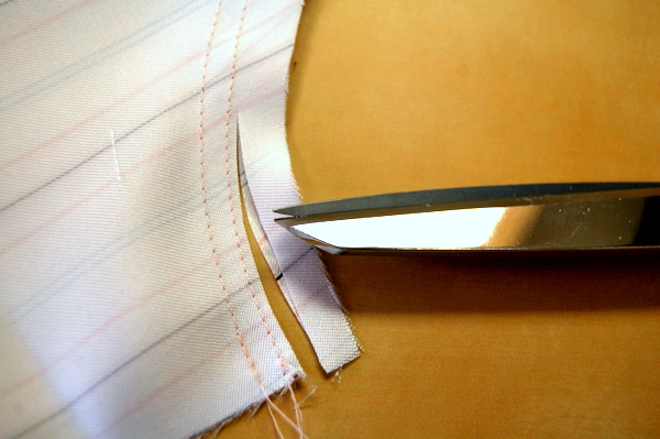sew a second row of stitching and trim, to reduce fraying