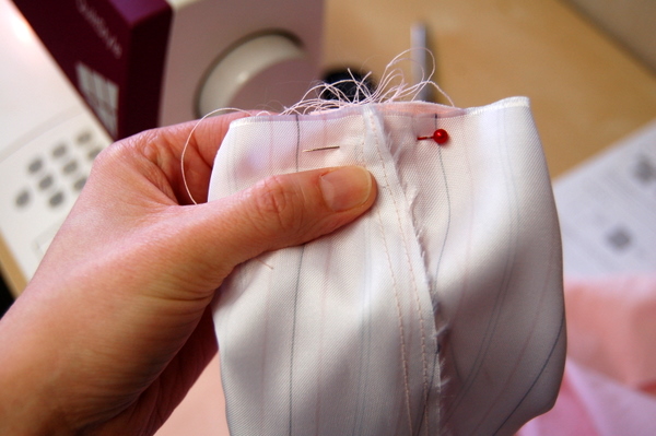 re-pin lining to sleeve