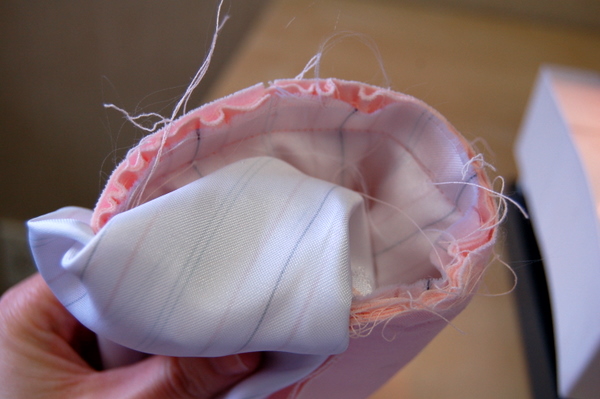 sew lining to cuff