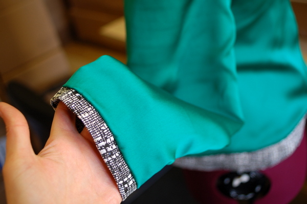 sleeve lining on the cordova jacket