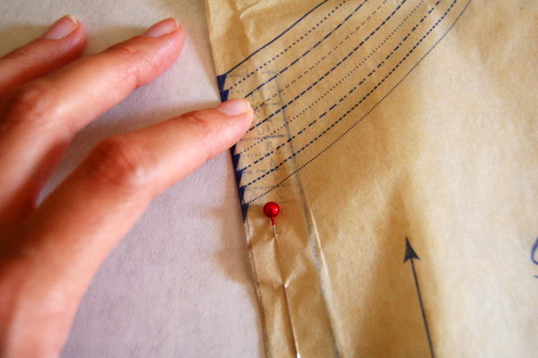 pin seam allowance in place