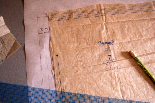 add extension and seam allowance to centre front