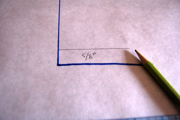 draw in lower seamline