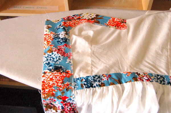 button front cambie dress lining