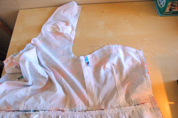 button front cambie dress lining