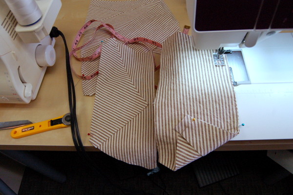 sew along stripe line