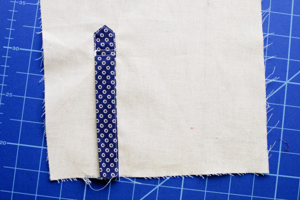 granville placket - finished tower placket closed