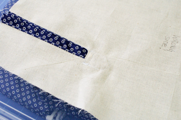 granville placket - finished tower placket from inside closer look at stitching