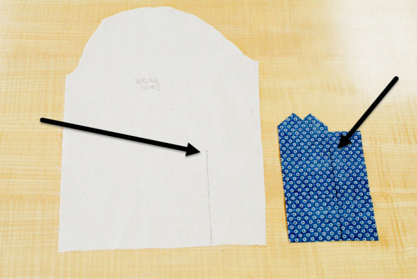 granville placket - sewing the tower placket 1
